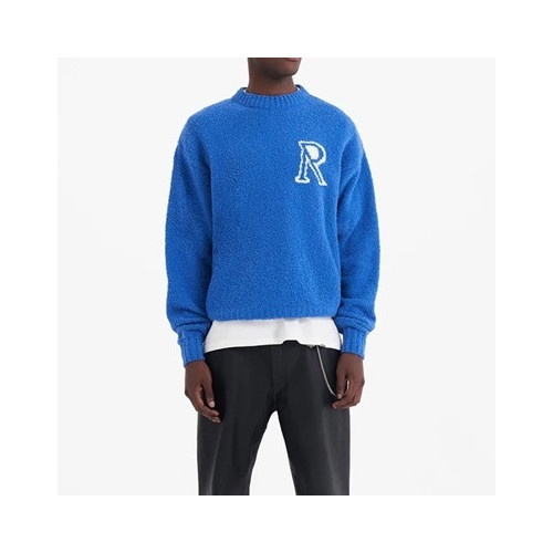 리프리젠트 남성 블루 크루넥 스웨터 - Represent Mens Blue Sweaters - rep71x