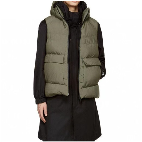 요지야마모토 남성 그린 다운 베스트 - Y3 Mens Green Down Vest - y3/158x