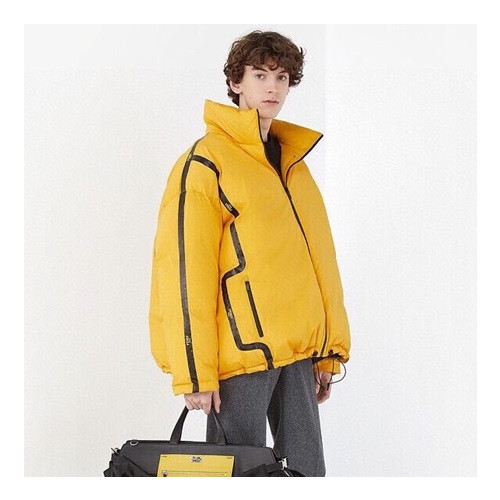 펜디 남성 덕다운 옐로우 패딩자켓 - Fendi Mens Yellow Jackets - fe09x