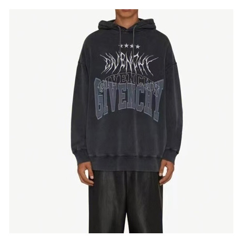 지방시 남성 유니크 그레이 후드티 - Givenchy Mens Gray Hoodie - giv948x