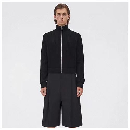 보테가베네타 남성 블랙 집업 니트 - Bottega veneta Mens Black Knits - bo25x