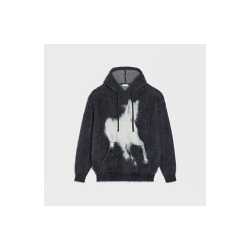 셀린느 남성 캐쥬얼 블랙 후드티 - Celine Mens Black Hoodie - ce30x