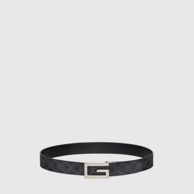 구찌 남성 스퀘어 G 버클 벨트 - Gucci Mens Square G Buckle Belt - gu132x
