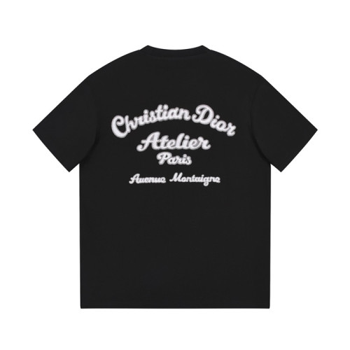 디올 남성 블랙 크루넥 반팔티 - Dior Mens Black Tshirts - di247x