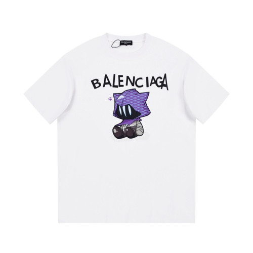 발렌시아가 남성 크루넥 화이트 반팔티 - Balenciaga Mens White Short sleeved T-shirts - ba127x