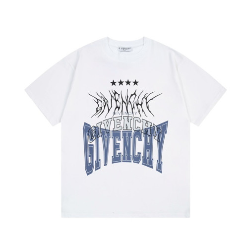 지방시 남성 크루넥 화이트 반팔티 - Givenchy Mens White Tshirts - giv953x