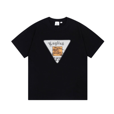 버버리 남성 블랙 크루넥 반팔티 - Burberry Mens Black Tshirts - bu70x