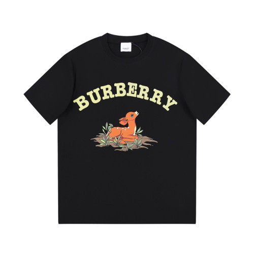 버버리 남성 블랙 크루넥 반팔티 - Burberry Mens Black Tshirts - bu73x