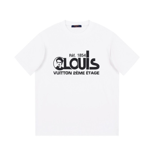 루이비통 남성 화이트 크루넥 반팔티 - Louis vuitton Mens White Short sleeved T-shirts - lv432x