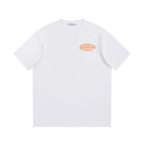 알렉산더왕 남성 이니셜 화이트 반팔티 - Alexander wang Mens White Short sleeved Tshirts - alx229x