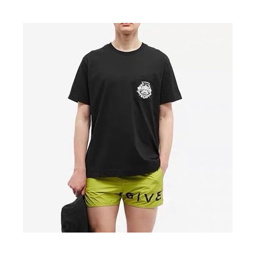 지방시 남성 크루넥 블랙 반팔티 - Givenchy Mens Black Short Sleeved Tshirts - gi186x