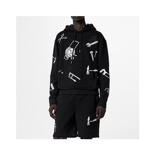 루이비통 남성 캐쥬얼 블랙 반바지 - Louis vuitton Mens Black Half-pants - lv570x