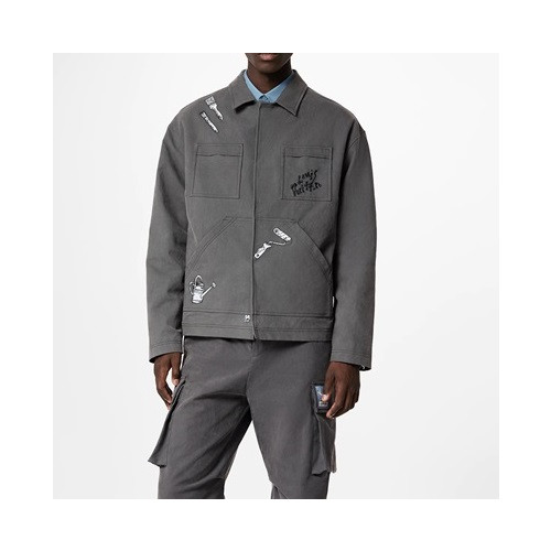 루이비통 남성 그레이 자켓 - Louis vuitton Mens Gray Jackets - lv571x