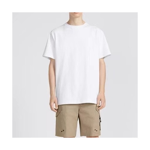 디올 남성 화이트 크루넥 반팔티 - Dior Mens White Short sleeved Tshirts - di321x