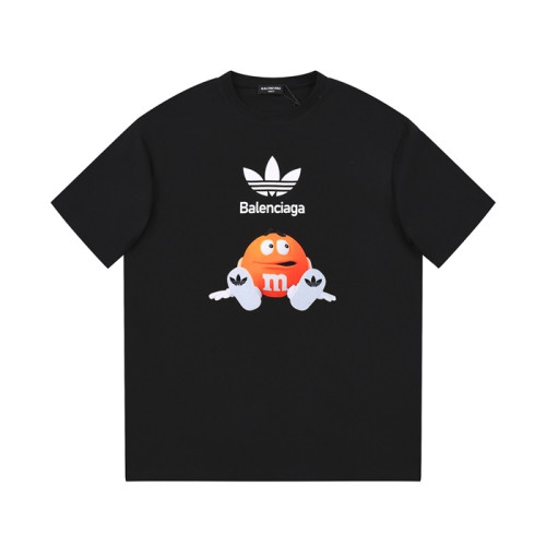 발렌시아가 남성 크루넥 블랙 반팔티 - Balenciaga Mens Black Short sleeved T-shirts - ba194x