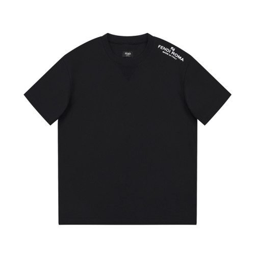 펜디 남성 블랙 크루넥 반팔티 - Fendi Mens Black Short sleeved T-shirts - fe76x