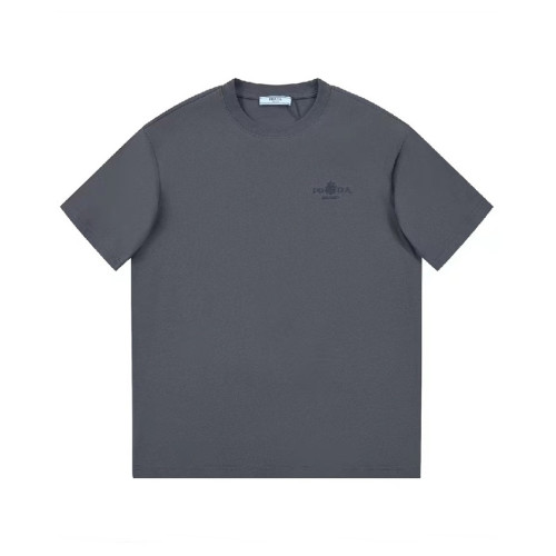 프라다 남성 그레이 크루넥 반팔티 - Prada Mens Gray Short sleeved Tshirts - pr325x