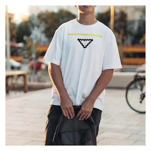 프라다 남성 화이트 크루넥 반팔티 - Prada Mens White Short sleeved Tshirts - pr334x