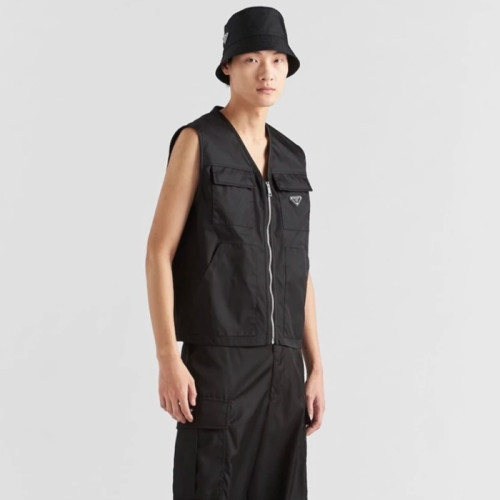프라다 남성 블랙 베스트 - Prada Mens Black Vest - pr340x