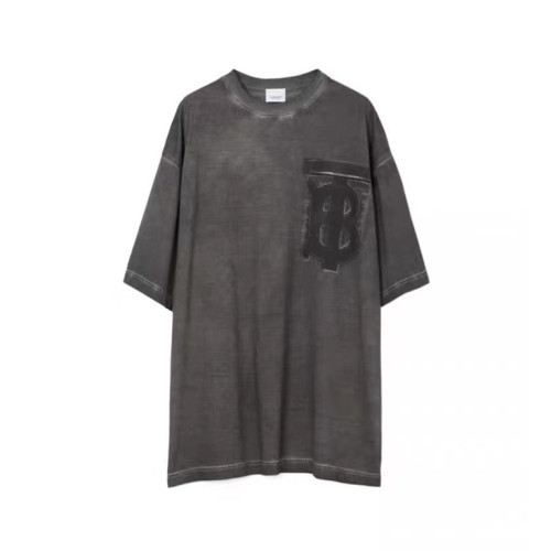 버버리 남성 그레이 크루넥 반팔티 - Burberry Mens Gray Tshirts - bu121x