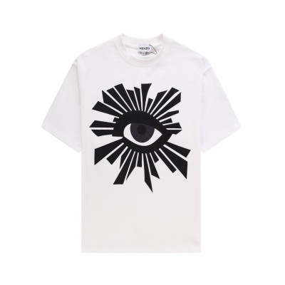 겐조 남/녀 화이트 크루넥 반팔티 - Kenzo Unisex White Tshirts - ken209x