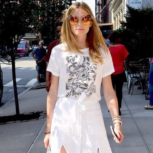 샤넬 여성 크루넥 화이트 반팔티 - Chanel Womens White Tshirts - ch81x