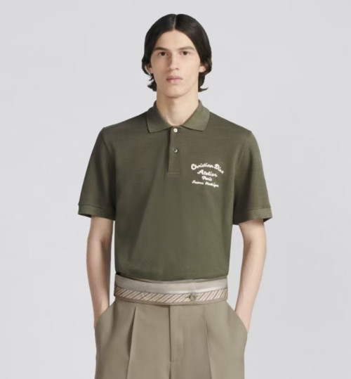 디올 남성 그린 폴로 반팔티 - Dior Mens Green Short sleeved Tshirts - di340x