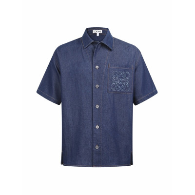 로에베 남성 클래식 반팔 셔츠 - Loewe Mens Classic Shirts - loe708x