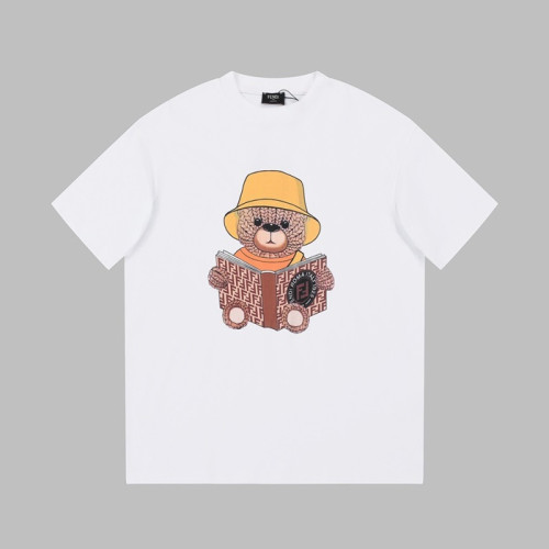 펜디 남성 화이트 크루넥 반팔티 - Fendi Mens White Short sleeved T-shirts - fe83x