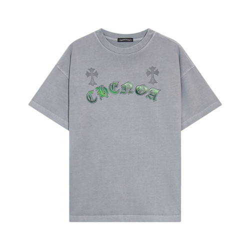 크롬하츠 남성 그레이 크루넥 반팔티 - Chrom Hearts Mens Gray Short sleeved T-shirts - ch105x