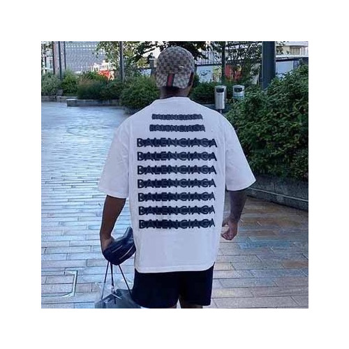 발렌시아가 남성 화이트 크루넥 반팔티 - Balenciaga Mens White Short sleeved T-shirts - ba250x