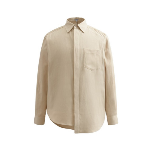로에베 남자 클래식 베이지 셔츠 - Loewe Mens Beige Shirts - loe714x