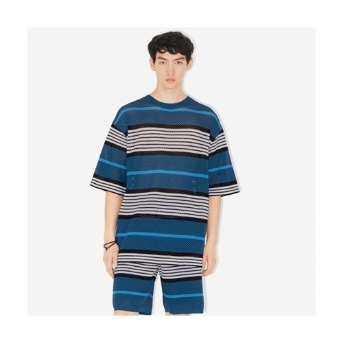 버버리 남성 블루 크루넥 반팔티 - Burberry Mens Blue Tshirts - bu147x