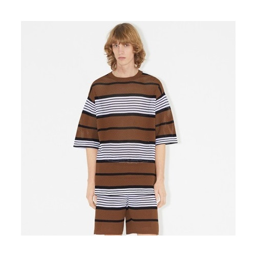 버버리 남성 브라운 크루넥 반팔티 - Burberry Mens Brown Tshirts - bu148x