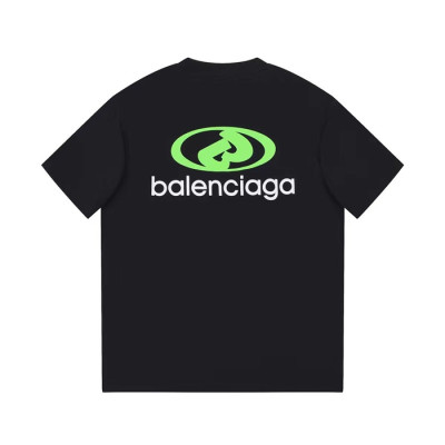 발렌시아가 남성 블랙 크루넥 반팔티 - Balenciaga Mens Black Short sleeved Tshirts - bu290x