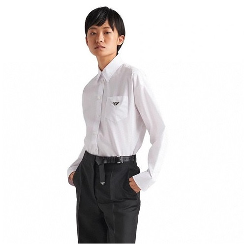 프라다 여성 모던 화이트 셔츠 - Prada Womens White Tshirts - pr379x