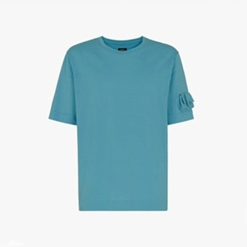 펜디 남성 블루 크루넥 반팔티 - Fendi Mens Blue Short sleeved Tshirts - fe99x