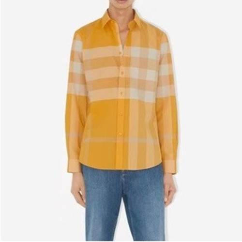 버버리 남성 베이직 옐로우 셔츠 - Burberry Mens Yellow Tshirts - bu154x