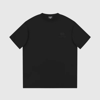 발렌시아가 남성 블랙 크루넥 반팔티 - Balenciaga Mens Black Short sleeved Tshirts - ba315x