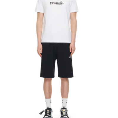 오프화이트 남성 블랙 캐쥬얼 반바지 - Off white Mens Black Half-pants - of46x