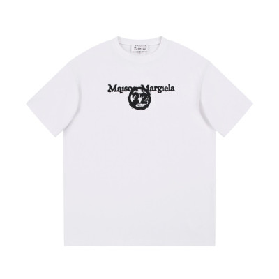 메종마르지엘라 남/녀 크루넥 화이트 반팔티 - Maison Margiela Unisex White Tshirts - mai140x