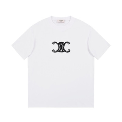 셀린느 남성 크루넥 화이트 반팔티 - Celine Mens White Short sleeved T-shirts - ce132x