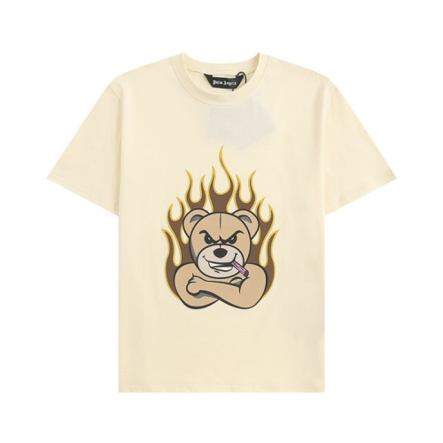 팜 엔젤스 남성 아이보리 크루넥 반팔티 - Pam Angels Mens Ivory Tshirts - pam394x