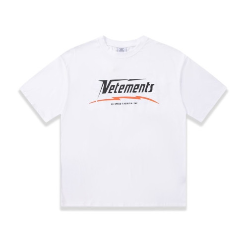 베트멍 남/녀 트렌디 화이트 반팔티 - Vetements Unisex White Tshirts - vet337x