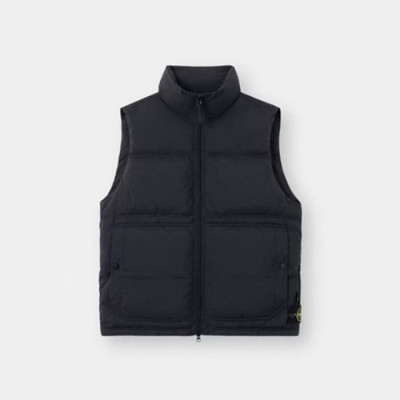 스톤아일랜드 남성 블랙 베스트 - Stone Island Mens Black Vest - st62x