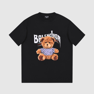 버버리 남성 블랙 크루넥 반팔티 - Burberry Mens Black Short Sleeved Tshirts - bu168x