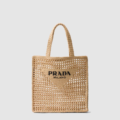 프라다 여성 크로셰 토트백 1BG393 - Prada Womens Crochet Tote Bag - pr475x