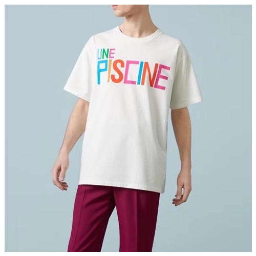 구찌 여성 화이트 크루넥 반팔티 - Gucci Womens White Short sleeved Tshirts - gu664x