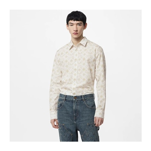 루이비통 남성 화이트 셔츠 - Louis vuitton Mens White Tshirts - lv904x