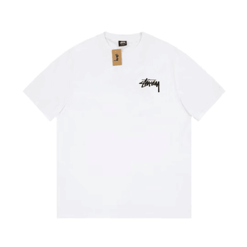스터시 남성 화이트 크루넥 반팔티 - Stussy Mens White Short sleeved Tshirts - stu10x